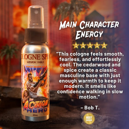 The Action Hero - Ultimate Bundle - Musky Cedarwood, Warm Caraway, Velvety Apricot