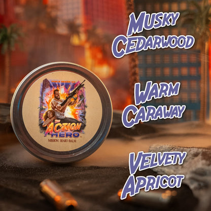The Action Hero - Beard Balm - Musky Cedarwood, Warm Caraway, Velvety Apricot