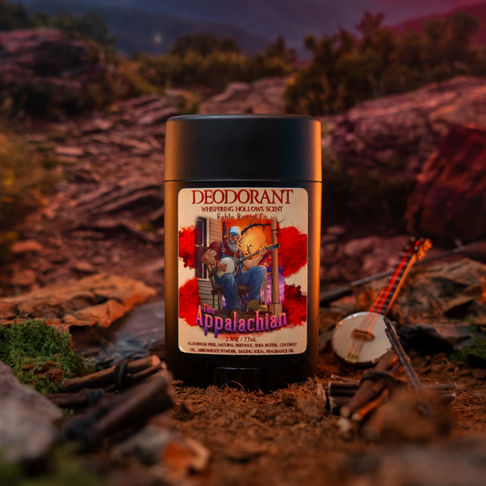 The Appalachian - Deodorant - Homestead Honey Cream, Black Mountain Coffee, Rustic Maple Leaf