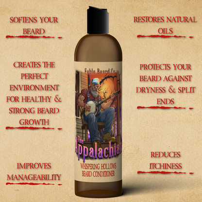 The Appalachian - Beard Conditioner - Homestead Honey Cream, Black Mountain Coffee, Rustic Maple Leaf