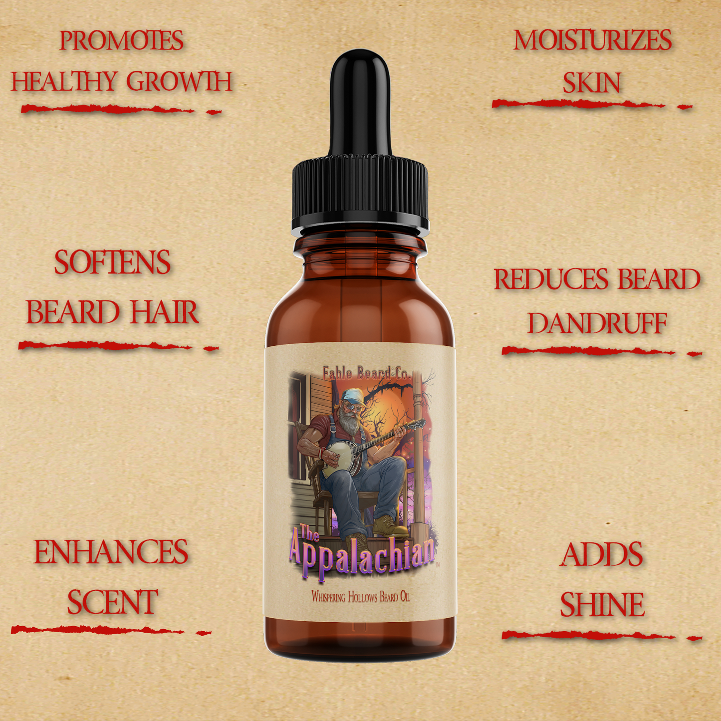 The Appalachian - Beard Oil & Balm Kit - Homestead Honey Cream, Black Mountain Coffee, Rustic Maple Leaf