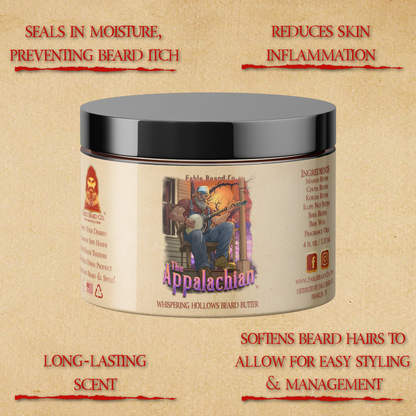 The Appalachian - Beard Oil & Butter Kit - Homestead Honey Cream, Black Mountain Coffee, Rustic Maple Leaf