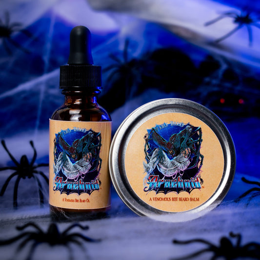 Arachnid - Beard Oil & Balm Kit - Venom-Dripped Tobacco, Cloved Apple Stew, Dark Autumn Spice