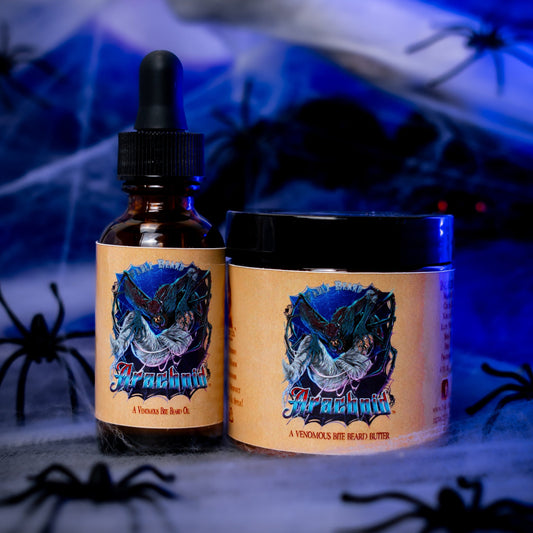 Arachnid - Beard Oil & Butter Kit - Venom-Dripped Tobacco, Cloved Apple Stew, Dark Autumn Spice