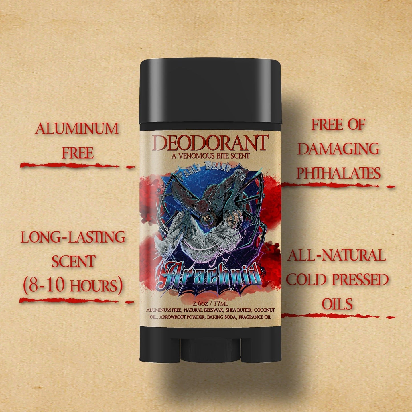 Arachnid - Deodorant - Venom-Dripped Tobacco, Cloved Apple Stew, Dark Autumn Spice