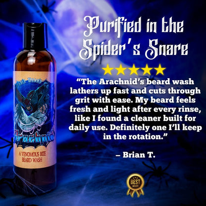Arachnid - Beard Wash - Venom-Dripped Tobacco, Cloved Apple Stew, Dark Autumn Spice