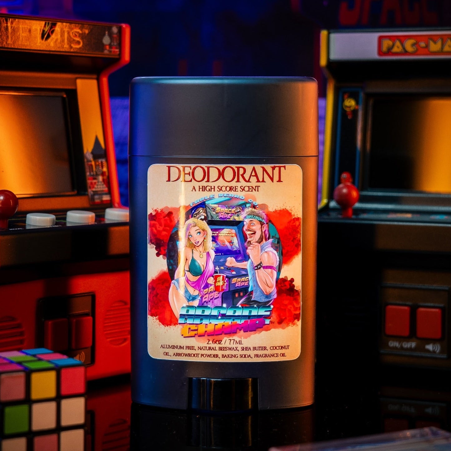 Arcade Champ - Deodorant - Retro Cola, Charged Vanilla Citrus, Spiced Nutmeg