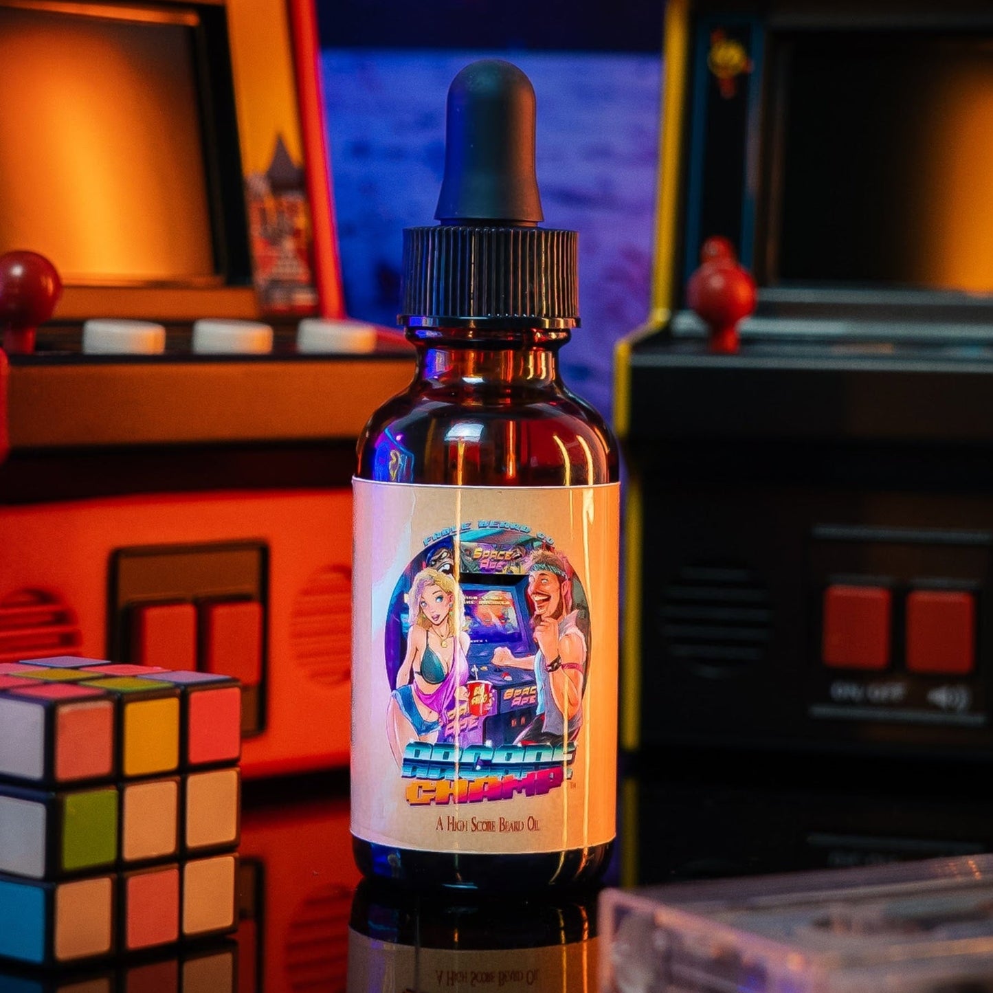 Arcade Champ - Beard Oil - Retro Cola, Charged Vanilla Citrus, Spiced Nutmeg