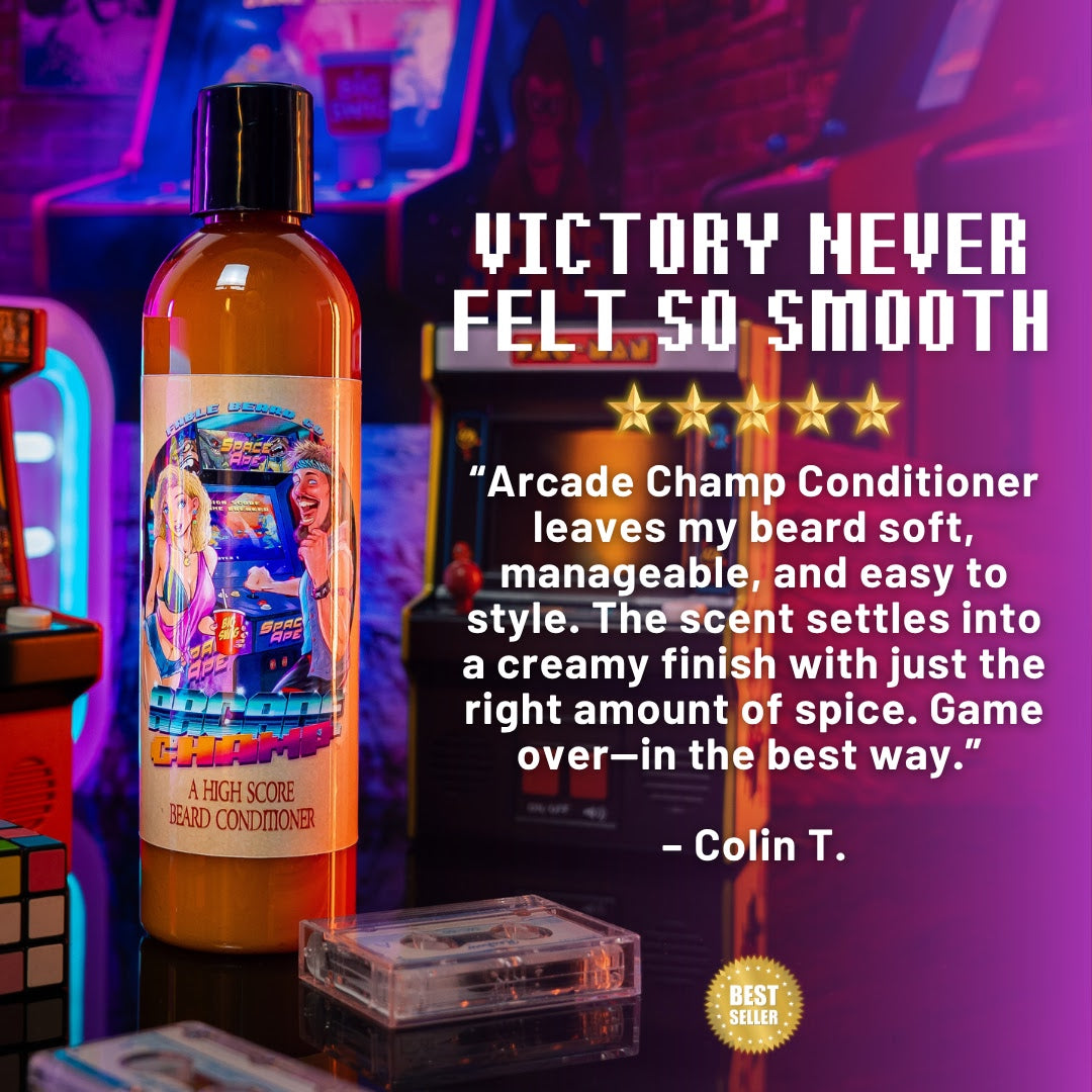 Arcade Champ - Beard Conditioner - Retro Cola, Charged Vanilla Citrus, Spiced Nutmeg