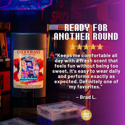 Arcade Champ - Deodorant - Retro Cola, Charged Vanilla Citrus, Spiced Nutmeg