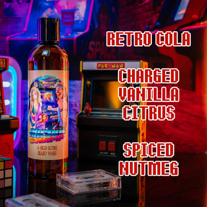 Arcade Champ - Beard Wash - Retro Cola, Charged Vanilla Citrus, Spiced Nutmeg