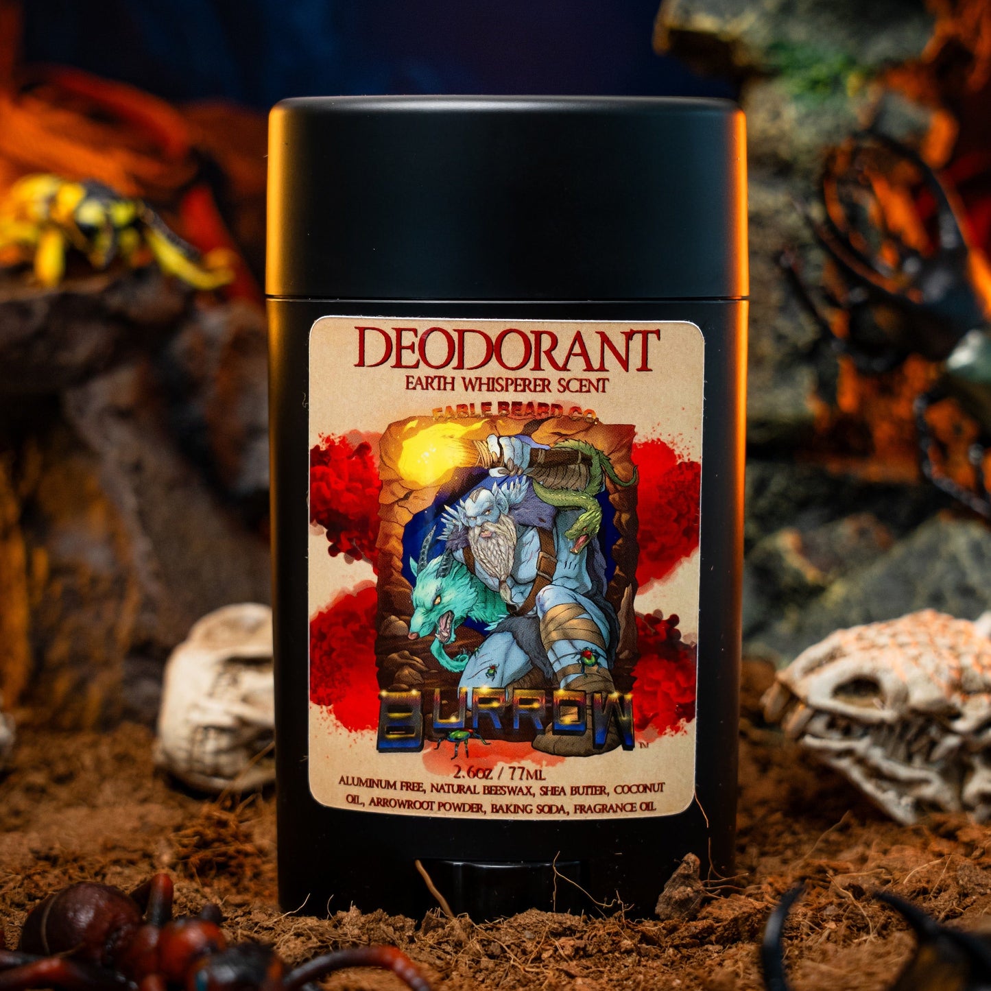 Burrow - Deodorant - Mineralic Mint, Cave Dried Herbs, Lemon Zest