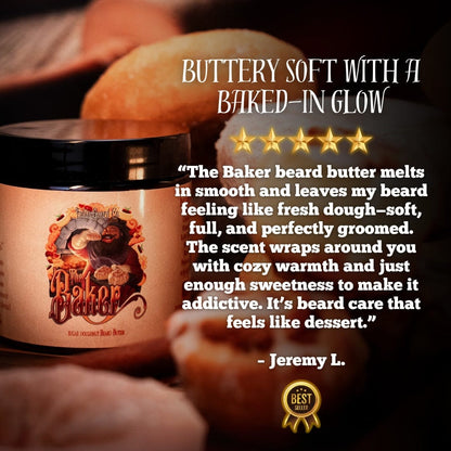 The Baker - Beard Butter - Fresh Doughnuts, Warm Vanilla Sugar, Hint of Cinnamon Spice