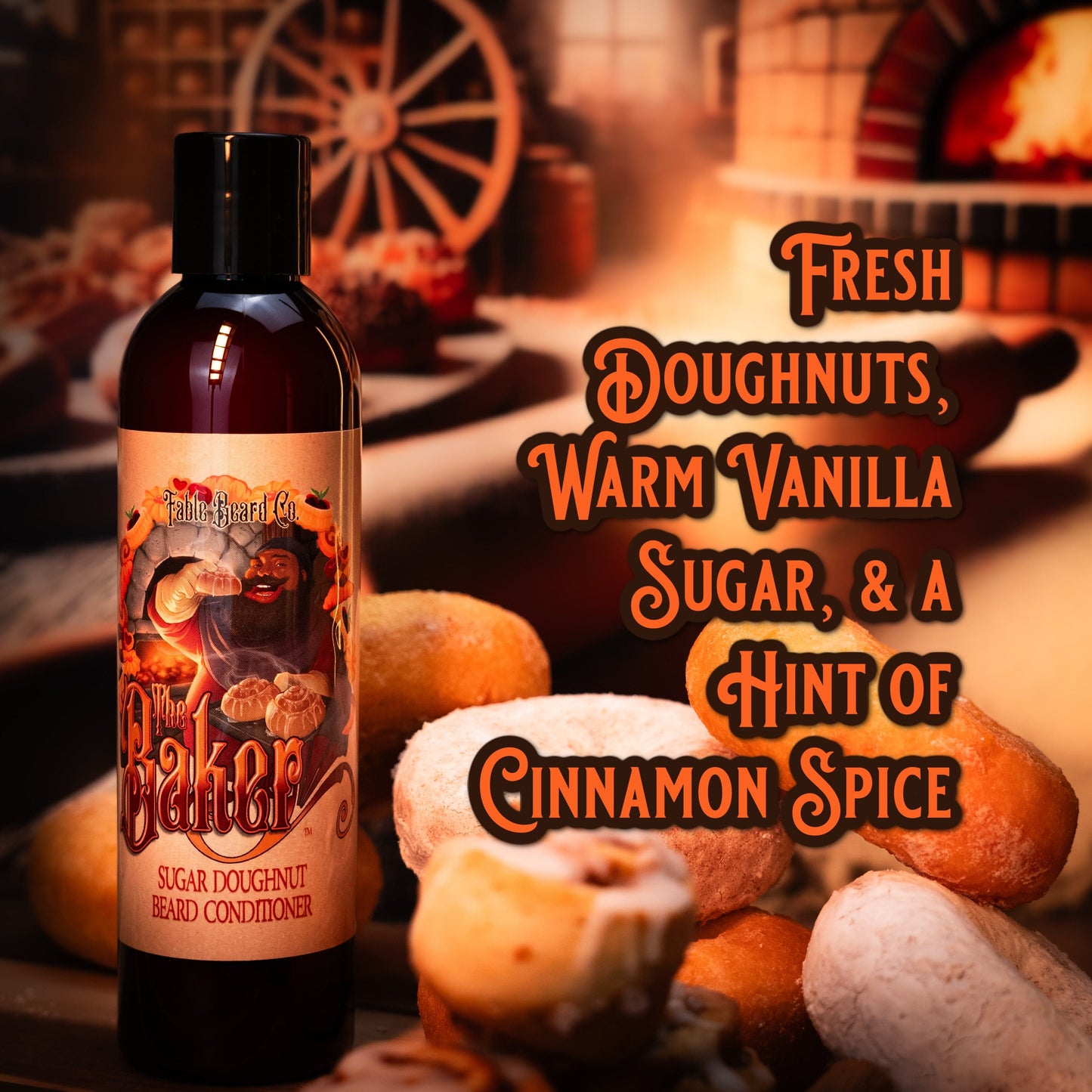 The Baker - Beard Conditioner - Fresh Doughnuts, Warm Vanilla Sugar, Hint of Cinnamon Spice