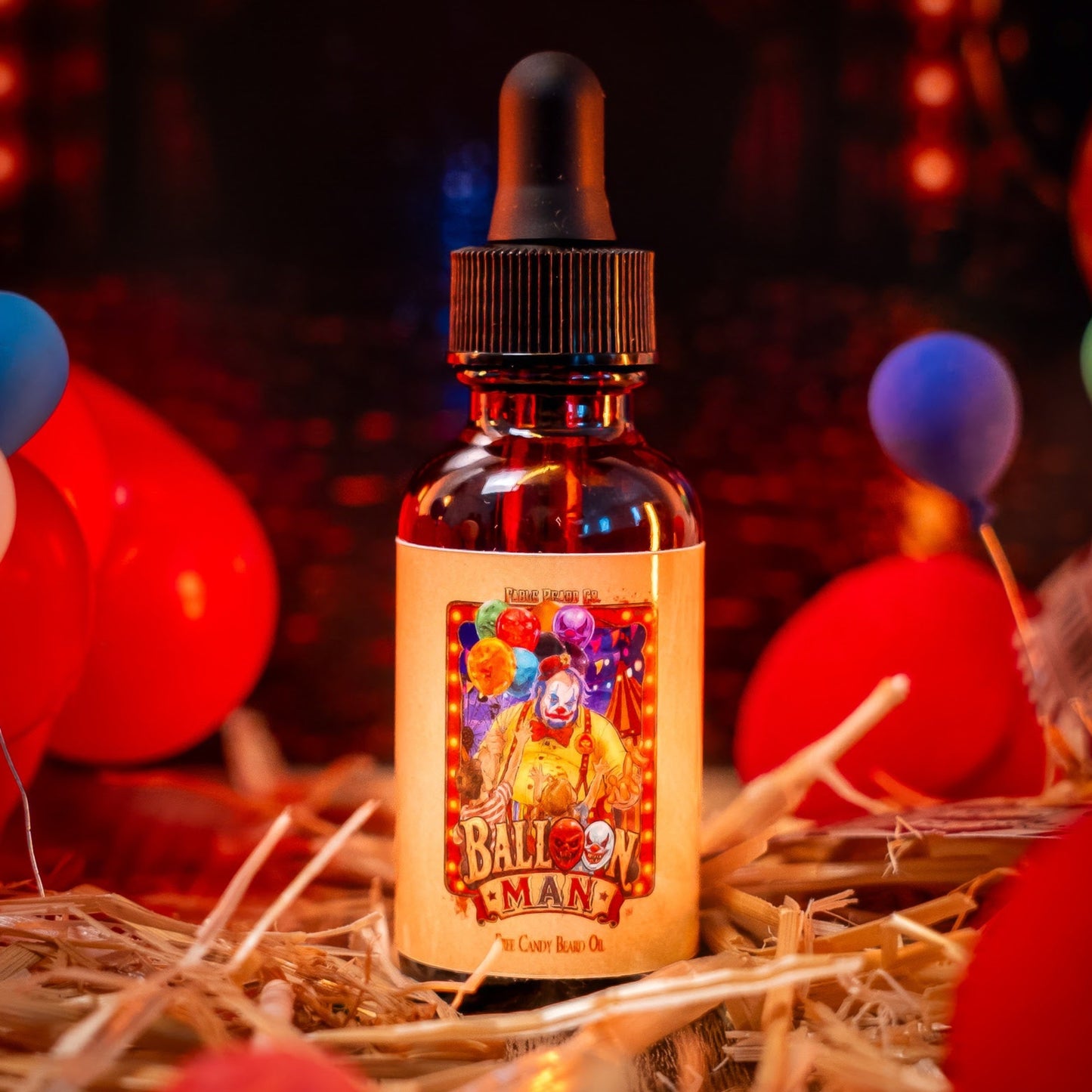 Balloon Man - Beard Oil - Twisted Carnival Lollipops, Electric Yuzu, Rock Candy Crystals