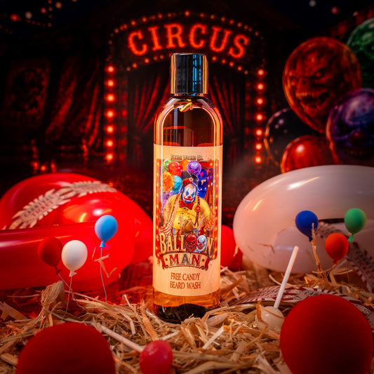 Balloon Man - Beard Wash - Twisted Carnival Lollipops, Electric Yuzu, Rock Candy Crystals