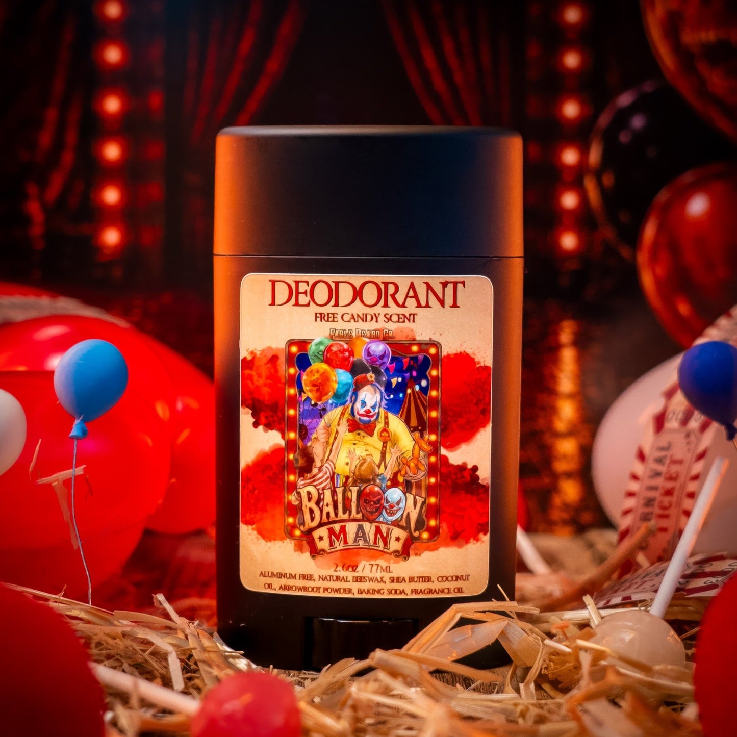 Balloon Man - Deodorant - Twisted Carnival Lollipops, Electric Yuzu, Rock Candy Crystals