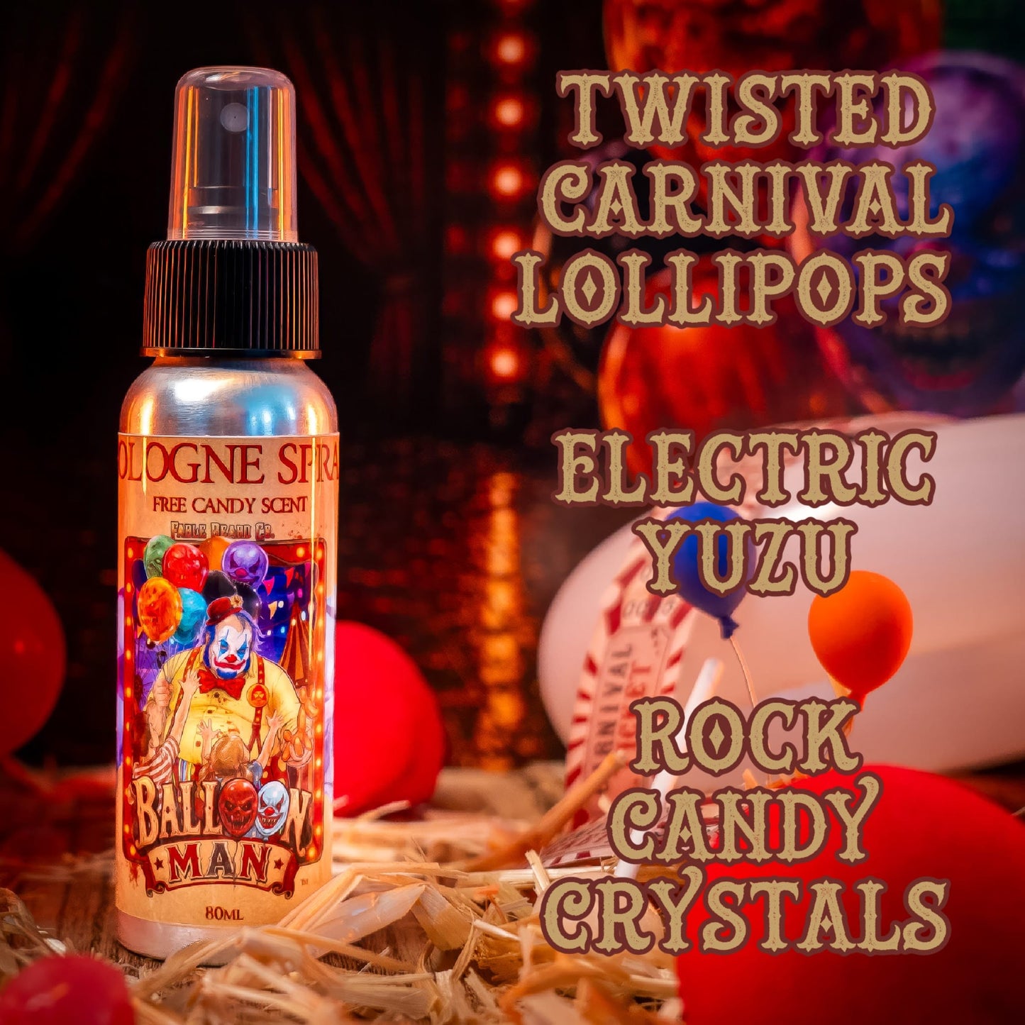 Balloon Man - Cologne - Twisted Carnival Lollipops, Electric Yuzu, Rock Candy Crystals