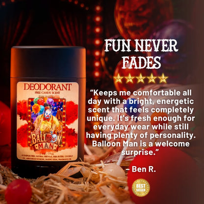 Balloon Man - Deodorant - Twisted Carnival Lollipops, Electric Yuzu, Rock Candy Crystals