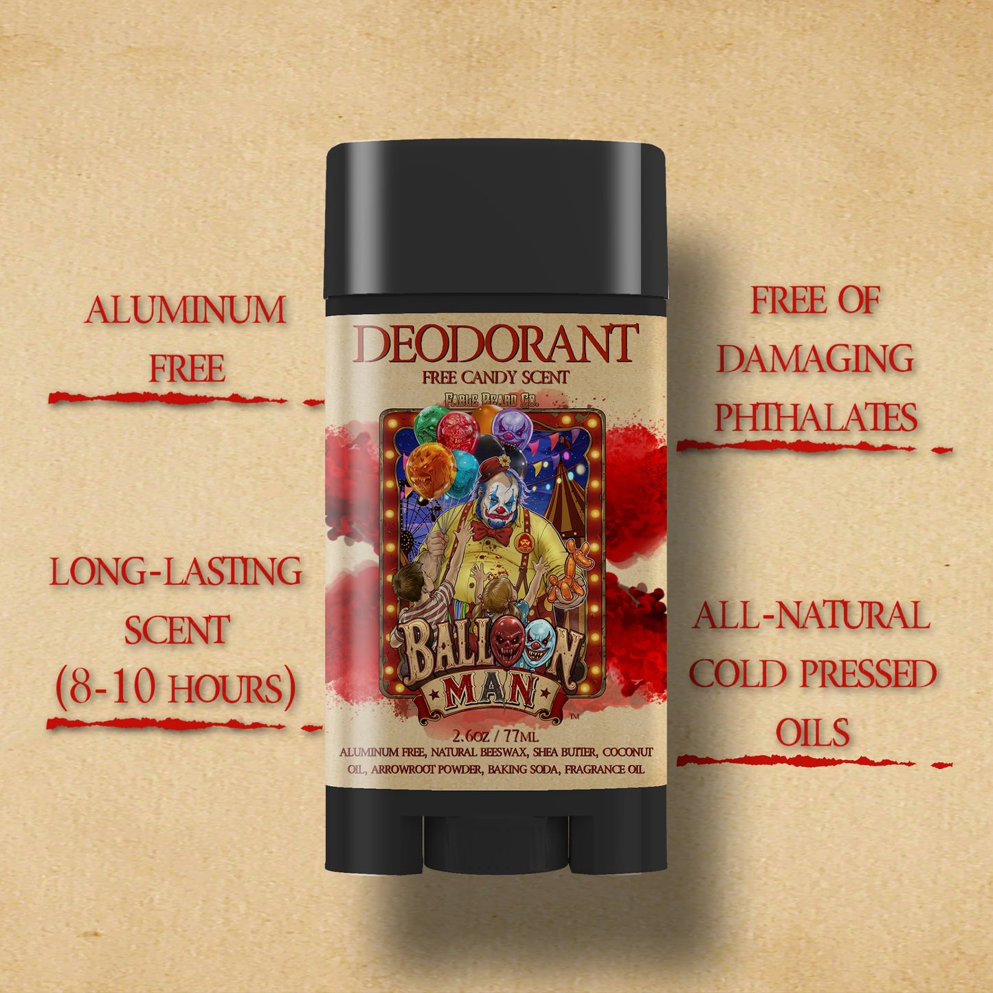 Balloon Man - Deodorant - Twisted Carnival Lollipops, Electric Yuzu, Rock Candy Crystals