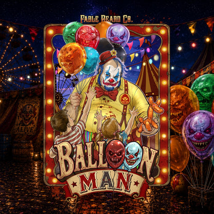 Balloon Man - Beard Balm - Twisted Carnival Lollipops, Electric Yuzu, Rock Candy Crystals