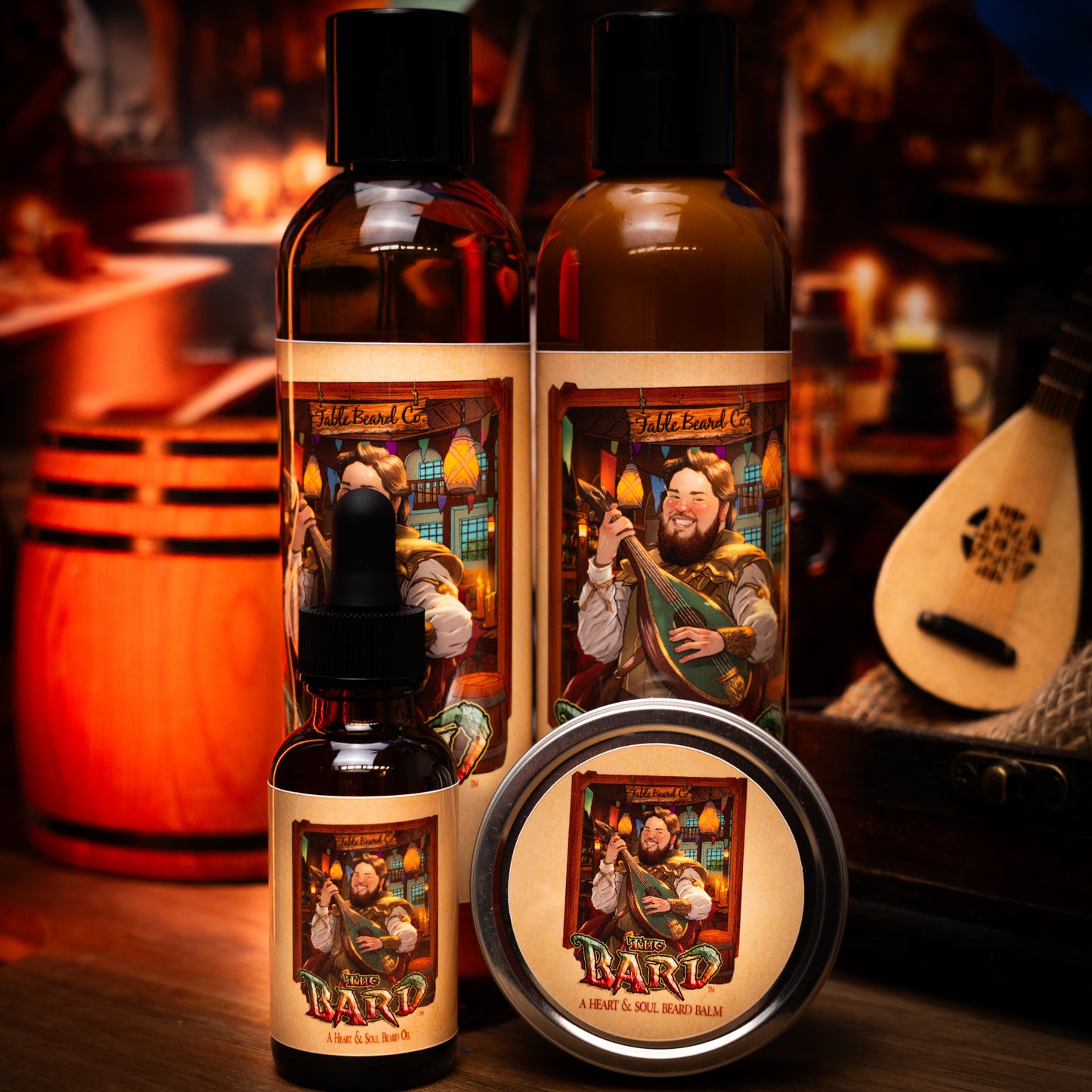 The Bard - Complete Balm Kit - All Spice, Aged Dark Rum, and Black Sea Salt