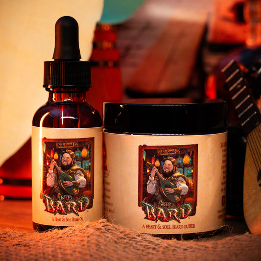 The Bard - Beard Oil & Butter Kit - All Spice, Aged Dark Rum, and Black Sea Salt