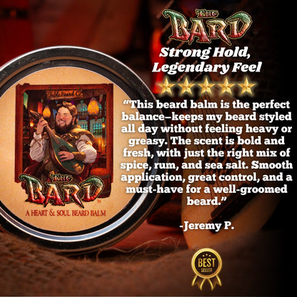 The Bard - Complete Balm Kit - All Spice, Aged Dark Rum, and Black Sea Salt