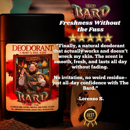 The Bard - Deodorant - Inviting All Spice, Aged Dark Rum, and Black Sea Salt