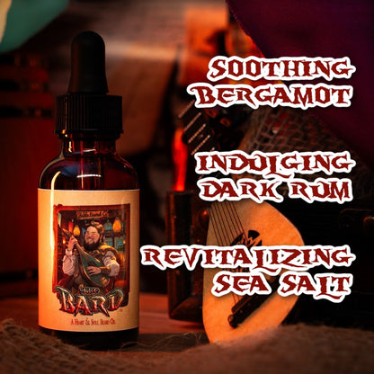 The Bard - Beard Oil & Butter Kit - All Spice, Aged Dark Rum, and Black Sea Salt