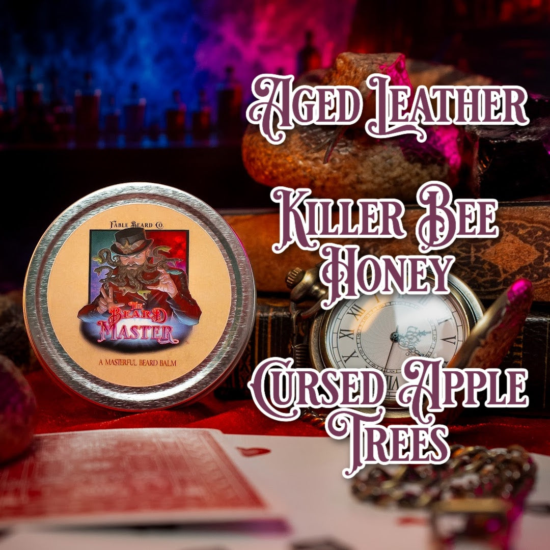 Beard Master - Beard Balm - Aged Leather, Killer Bee Honey, Cursed Apple Trees
