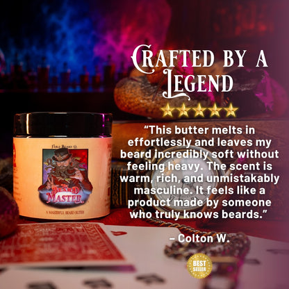 Beard Master - Beard Butter - Aged Leather, Killer Bee Honey, Cursed Apple Trees