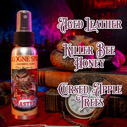 Beard Master - Cologne - Aged Leather, Killer Bee Honey, Cursed Apple Trees