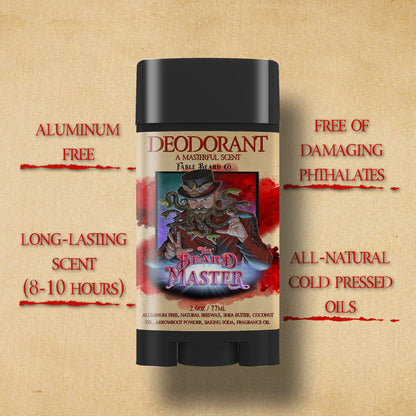 Beard Master - Deodorant - Aged Leather, Killer Bee Honey, Cursed Apple Trees