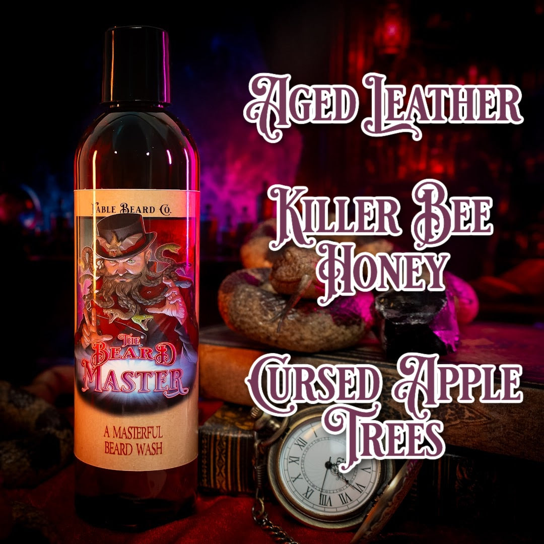 Beard Master - Beard Wash - Aged Leather, Killer Bee Honey, Cursed Apple Trees