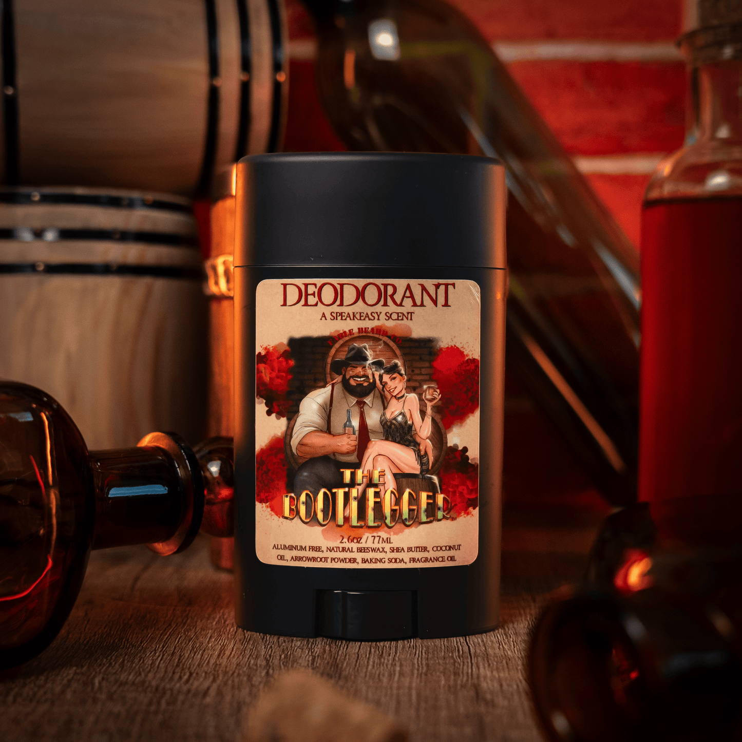 The Bootlegger - Deodorant - Oak Barrel Whiskey, Candied Lemon, Burnt Sugar