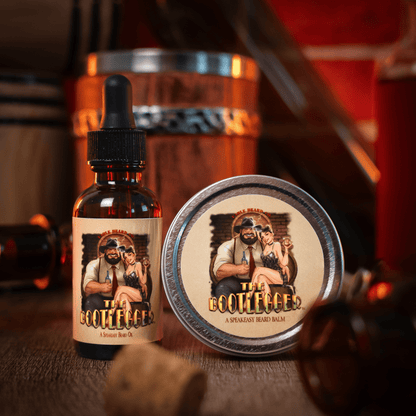 The Bootlegger - Beard Oil & Balm Kit - Oak Barrel Whiskey, Candied Lemon, Burnt Sugar