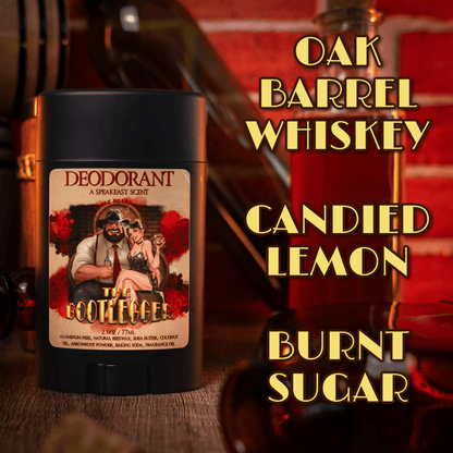 The Bootlegger - Deodorant - Oak Barrel Whiskey, Candied Lemon, Burnt Sugar