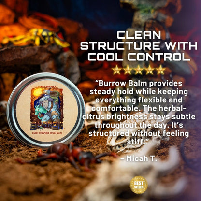 Burrow - Beard Balm - Mineralic Mint, Cave Dried Herbs, Lemon Zest