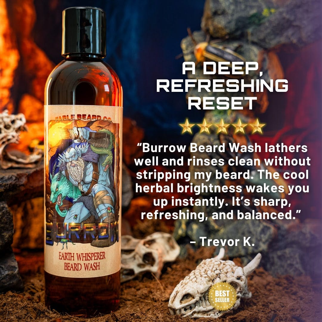 Burrow - Beard Wash - Mineralic Mint, Cave Dried Herbs, Lemon Zest