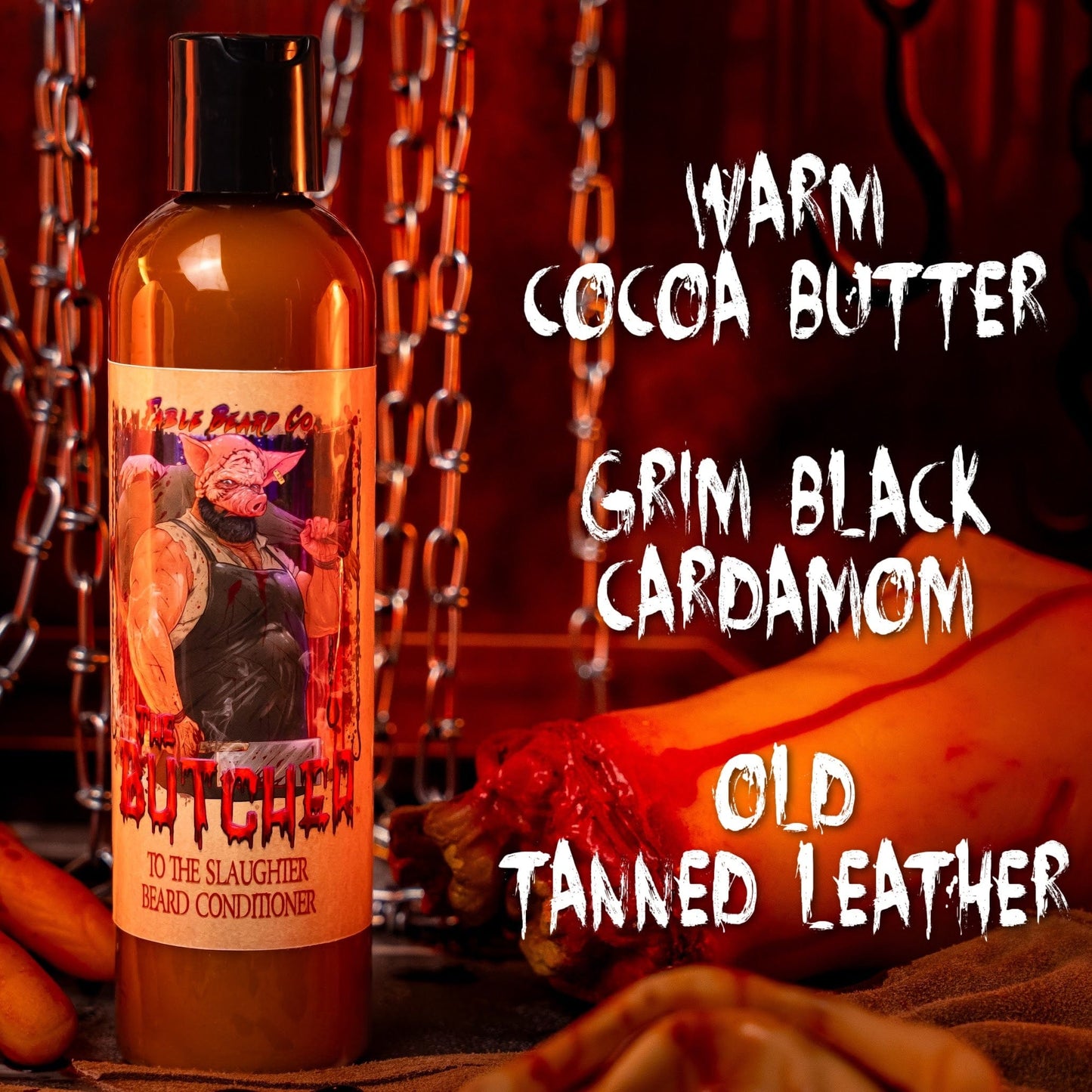 The Butcher - Beard Conditioner - Warm Cocoa Butter, Black Cardamom, Old Tanned Leather