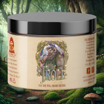 The Troll - Beard Butter - Sandalwood Pipe, Oak Moss Bridge, Refreshing Stream, and Bright Spring Air