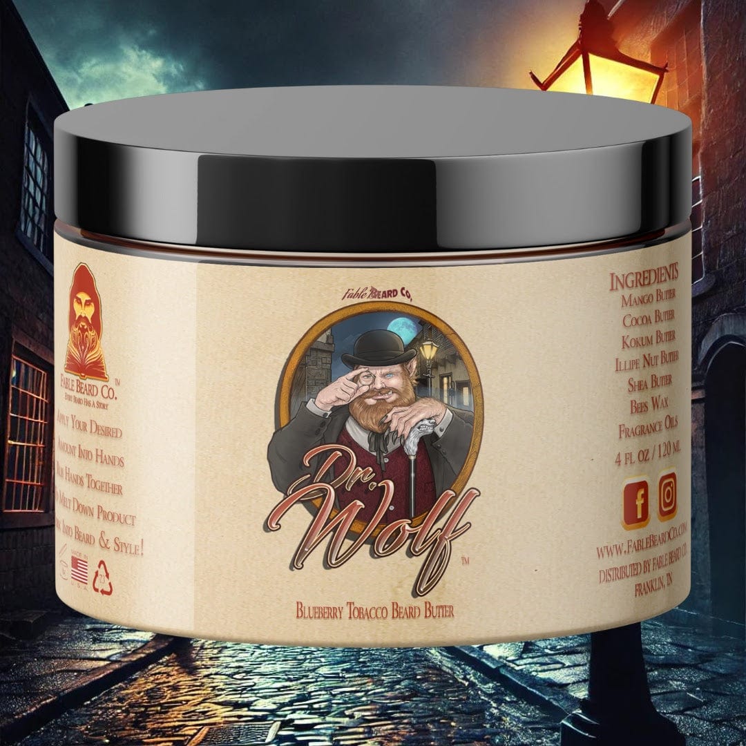 Dr. Wolf - Beard Butter - Fresh Blueberries, Warm Tobacco, and Aged Mahogany