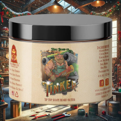 Tinker - Beard Butter - Warm Shortbread, Sugared Sandalwood, Smooth Molasses, Uplifting Bergamot