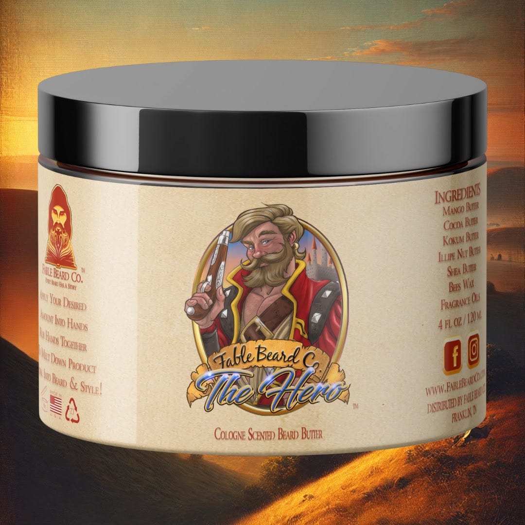 The Hero - Beard Butter - Warm Tobacco, Light Cologne, & Mystical Amber