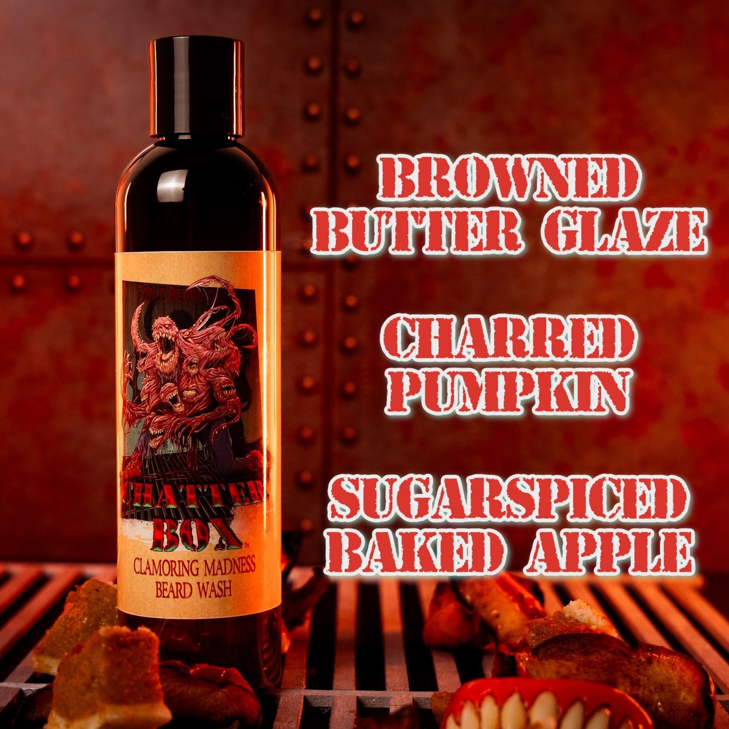 Chatterbox - Beard Wash - Browned Butter Glaze, Charred Pumpkin Sugar, Spiced Baked Apple