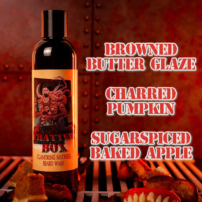 Chatterbox - Beard Wash - Browned Butter Glaze, Charred Pumpkin Sugar, Spiced Baked Apple