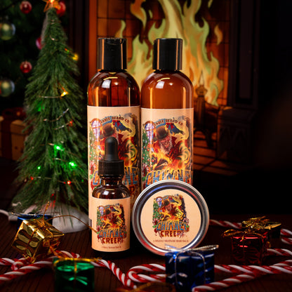 Chimney Creep - Complete Balm Kit - Smoldering Fireplace, Christmas Trees, Twisted Candy Cane
