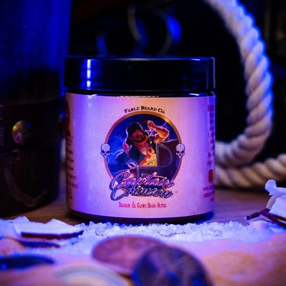 Captain Crimson - Beard Butter - Creamy Coconut, Warm Amber, Sea Salt, and Fresh Vanilla