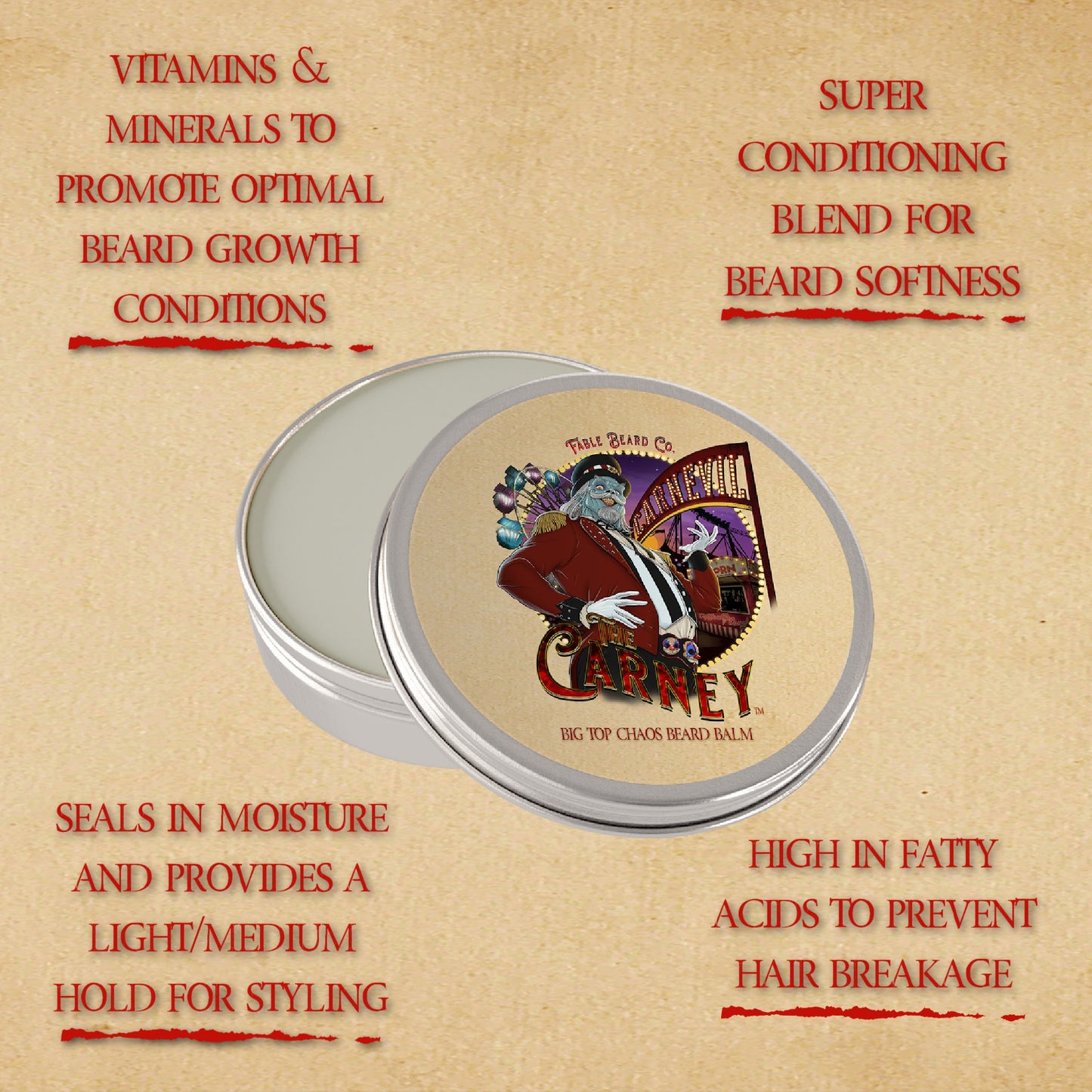 The Carney - Complete Balm Kit - Warm Kettle Corn, Salted Caramel, Sweet Pipe Tobacco